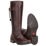 Bota Montaria Feminina Cano Longo Couro Legitimo Café