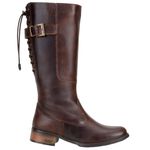 Bota Montaria Feminina Cano Longo Couro Legitimo Café