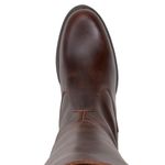 Bota Montaria Feminina Cano Longo Couro Legitimo Café