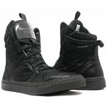 Tênis Botinha Feminina Cano Alto Full Black
