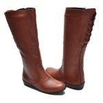 Bota Feminina Montaria Couro Legítimo Pinhão