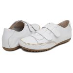 Sapatênis Feminino Casual Couro Legítimo Branco