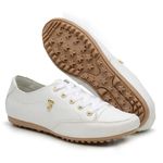 Sapatênis Casual Feminino Sintético Branco