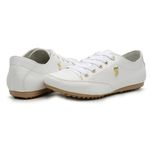 Sapatênis Casual Feminino Sintético Branco