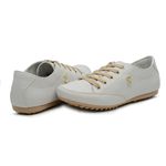 Sapatênis Casual Feminino Sintético Off White