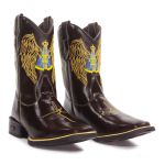 Bota Feminina Texana Cano Alto Café