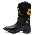 Bota Feminina Texana Cano Longo Sol Preto
