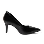 Sapato Feminino Scarpin Salto Fino Verniz Preto