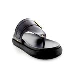 Sandália Papete Feminina Biker Floter Preto