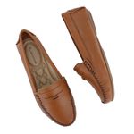 Mocassim Feminino Couro Legítimo Whisky