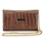 Clutch Feminina Sintético Caramelo