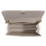 Clutch Feminina Sintético Off White