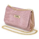 Clutch Feminina Sintético Rosa