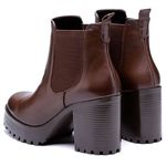 Bota Coturno Feminino Tratorado Chocolate