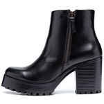 Coturno Feminino Plataforma Tratorado Preto