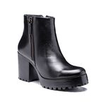 Coturno Feminino Plataforma Tratorado Preto