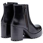 Coturno Feminino Plataforma Tratorado Preto