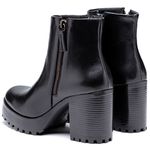 Coturno Feminino Plataforma Tratorado Preto