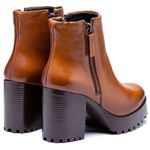 Coturno Feminino Plataforma Tratorado Whisky
