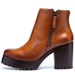 Coturno Feminino Plataforma Tratorado Whisky