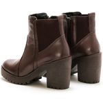 Bota Coturno Tratorado Feminino Café