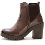 Bota Coturno Tratorado Feminino Café