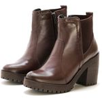 Bota Coturno Tratorado Feminino Café