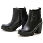 Bota Coturno Tratorado Feminino Preto