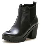 Bota Coturno Tratorado Feminino Preto