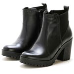 Bota Coturno Tratorado Feminino Preto