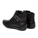 Bota Flat Feminina Rasteira Preto