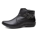 Bota Flat Feminina Rasteira Preto