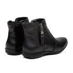 Bota Flat Feminina Rasteira Conforto Preto