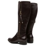 Bota Montaria Feminina Couro Legítimo Café
