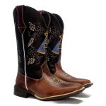 Bota Country Texana Feminina Cano Longo Aparecida