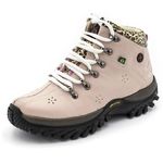 Bota Adventure Feminina Sintético Rosa e Onça