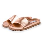 Sandália Tamanco Conforto Feminina Bronze
