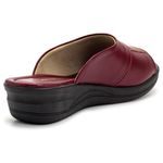 Sandália Tamanco Conforto Feminina Marsala