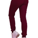 Calça Avulsa Moletom Feminino Bordô