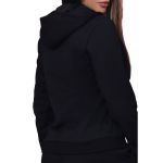 Blusa Avulsa Moletom Feminino Zíper Preto