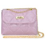 Bolsa Feminina Rosa Gliter 