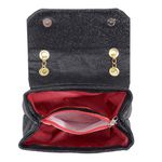 Clutch Feminina Preta Gliter 