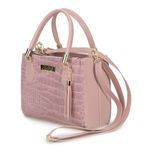 Bolsa Feminina Croco Rosa