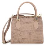 Bolsa Feminina Croco Nude