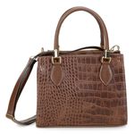 Bolsa Feminina Croco Caramelo