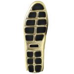 Mocassim Feminino Couro Legítimo Verniz Ouro