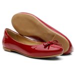 Sapatilha Feminina Vermelho Sintético