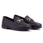 Mocassim Feminino Couro Legítimo Preto