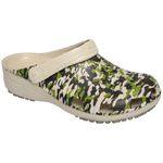 Babuche Antiderrapante Soft Works Bege Estampa Militar