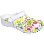Babuche Antiderrapante Soft Works Branco Estampado 01
